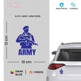 Durable Army Car Safety Decal for Awareness